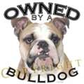 Bulldog T-shirt "Owned by a Bulldog"