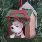 Bulldog Puppy Christmas Ornament