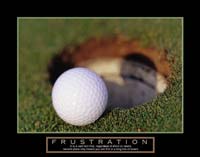 Poster Golf frustration